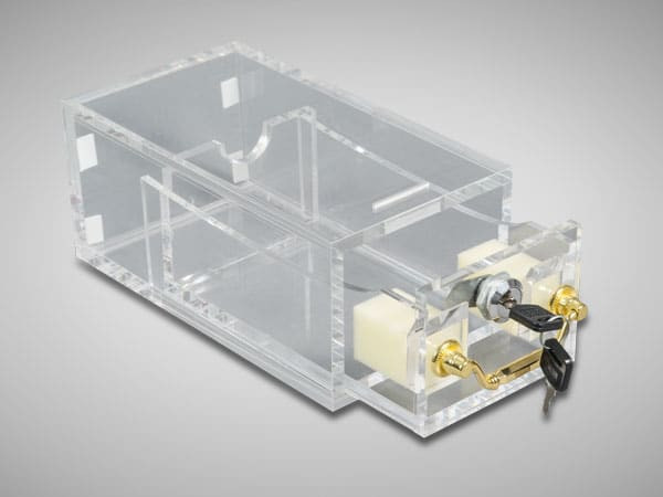 8-deck security card box – lockable