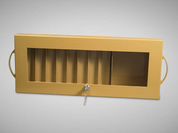 Lockable baccarat chip tray