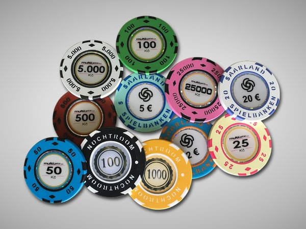 Casino 2-colours plastic chips