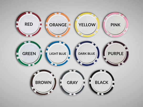 Standard 2-colours plastic chips
