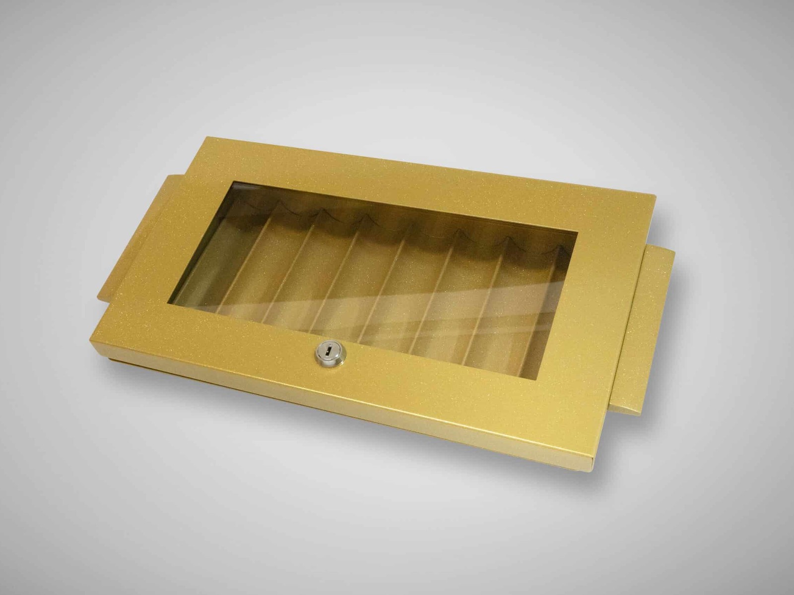 Metallic Chip Tray 400 with lockable cover