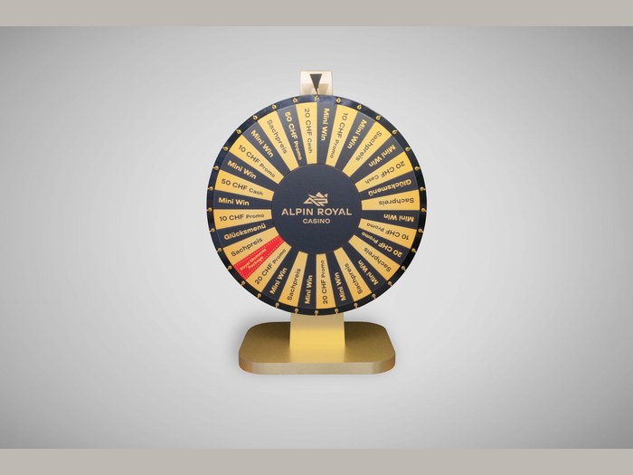 Wheel of fortune built for Alpin Royal Casino