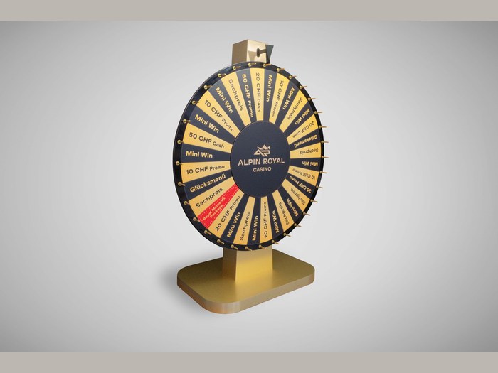 Wheel of fortune built for Alpin Royal Casino